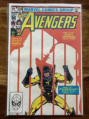 Buy The Avengers 224. 1982. Features Egghead. Brett Breeding Cover Art. FN+ • 2.99£