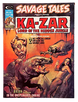 Buy Savage Tales #7 Ka-Zar Lord Of The Hidden Jungle Marvel Comics 1974, Brak FN-VF • 19.76£