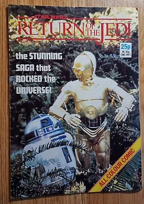 Buy Return Of The Jedi Issue No.2 - Jun 29th 1983 Star Wars Weekly UK Comic - Rare • 9.99£