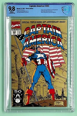 Buy Captain America #383 (CBCS Not CGC 9.8) Iconic Jim Lee Cover, World Trade Center • 118.59£