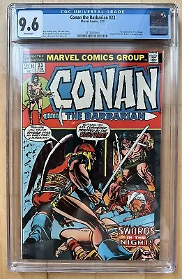 Buy Conan The Barbarian #23 Marvel 1973 1st App Red Sonja White Pages CGC 9.6 • 632.48£