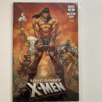 Buy Uncanny X-Men #6 Marvel Comics 2018 J Scott Campbell VS Conan Variant Cover • 5£