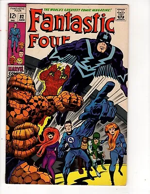 Buy Fantastic Four #82- KEY- 1969(THIS BOOK HAS MINOR RESTORATION SEE DESCRIPTION) • 30.40£