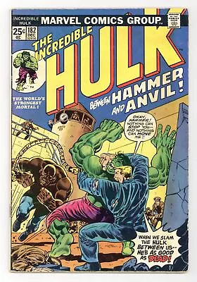 Buy Incredible Hulk Mark Jewelers #182MJ VG- 3.5 1974 • 274.05£