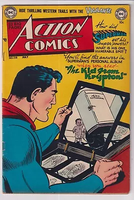 Buy 1951 Dc Action Comics #158 In Fn+ Condition - Origin Superman Retold • 395.75£