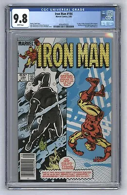Buy Iron Man #194 1st App Scourge Newsstand Variant White Pages 1985 CGC 9.8 • 182.46£