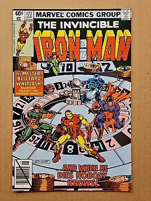 Buy Iron Man #123 Alcoholism Storyline Begins Marvel 1979 VF • 7.19£