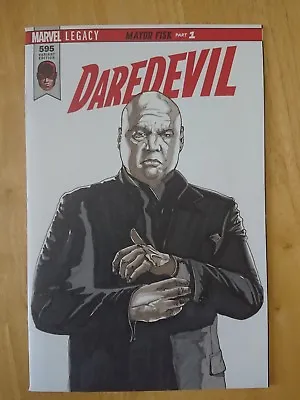 Buy Daredevil #595 Blank Variant With Original Artwork Marvel 2013 • 40£