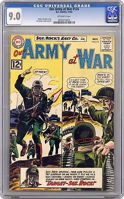 Buy Our Army At War #124 CGC 9.0 1962 0076519004 • 147.91£
