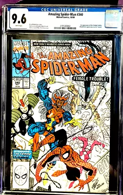 Buy Amazing Spider-Man 340 CGC 9.6 NM+  White Pages • 60.31£