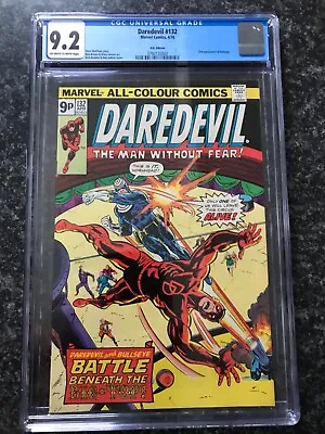 Buy Daredevil #132 - 2nd App.of 🎯 Bullseye - Rare U.K. Variant 🇬🇧 • 1,399.99£