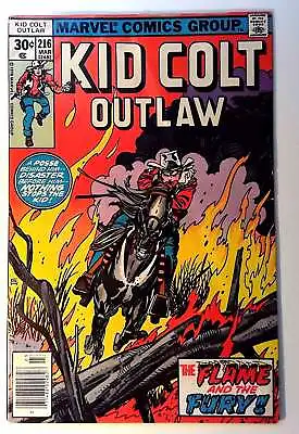 Buy Kid Colt Outlaw #216 Marvel (1977) VG 1st Print Comic Book • 2.99£