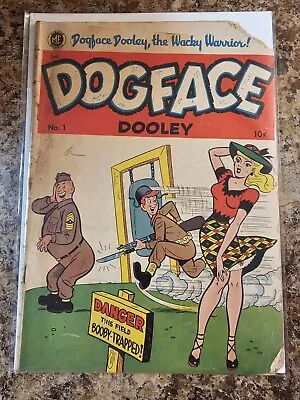 Buy Dogface Dooley #1 (A-1 #4O) Rare 1951 Magazine Enterprises Golden Age Humor PR • 79.94£
