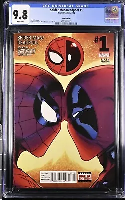 Buy Spider-Man Deadpool #1 CGC 9.8 Scarce 5th Print LOW CENSUS Kelly 2016 Marvel MCU • 237.17£