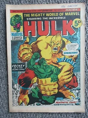 Buy Mighty World Of Marvel UK. The Hulk & Fantastic Four  #56,57& 58 • 5£