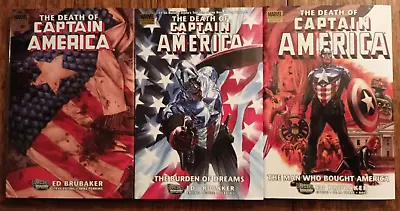 Buy Death Of Captain America Vol. 1 2 3 Marvel TPB Comics • 25£