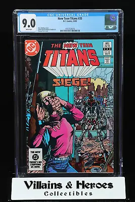 Buy New Teen Titans #35 ~ CGC 9.0 ~  Siege!  ~ D.C. Comics (1983) • 31.53£