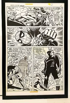 Buy Amazing Spider-Man #108 Pg. 4 John Romita 11x17 FRAMED Original Art Print Marvel • 47.92£