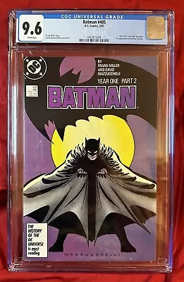 Buy BATMAN #405 | CGC 9.6 WP | First Appearance Of Carmine Falcone | YEAR ONE Miller • 72.38£