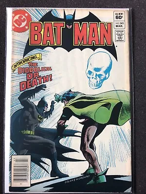 Buy DC Comics Batman #345 Rare Newsstand Variant 1st App Doctor Death Bronze Age • 19.99£