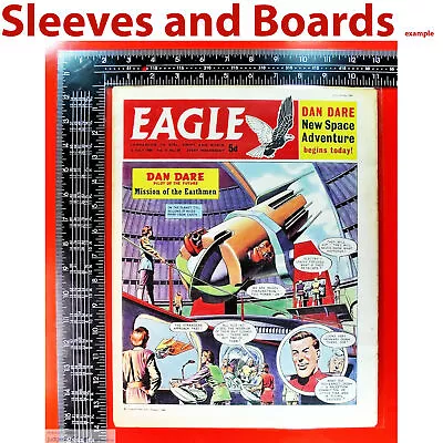 Buy Eagle Large Treasury Comic Bags ONLY Size8 / Sleeves Reseal X 10  - • 24.99£