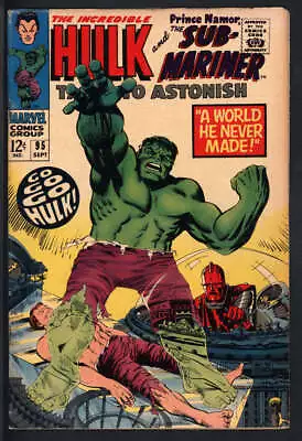 Buy Tales To Astonish #95 6.0 // 1st Appearance Of Walter Newell Marvel Comics 1967 • 40.21£