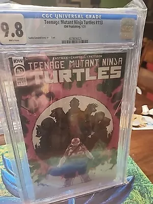 Buy Teenage Mutant Ninja Turtles #113 TMNT CGC 9.8 First App. Of Tokka & Rahzar Lita • 43.23£