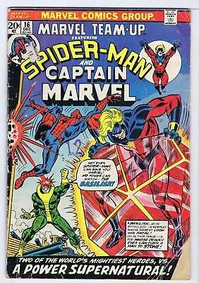 Buy Marvel Team Up 16 2.0 Couple Ripped Pages Captain Marvel  Ff • 3.19£