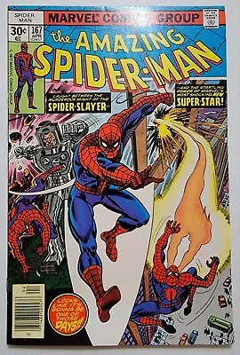 Buy Amazing Spider-Man #167 NM 1st App. Will O The Wisp 1977 Len Wein ~ High Grade  • 38.79£