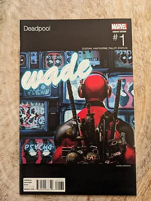 Buy Deadpool #1 Hip Hop Variant Cover Marvel 2016 • 12.50£