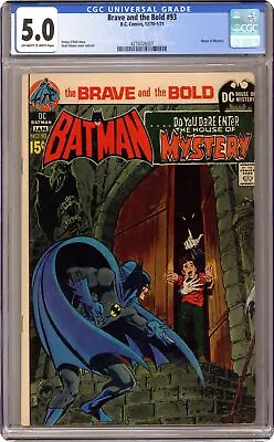 Buy Brave And The Bold #93 CGC 5.0 1971 4276026001 • 83.42£
