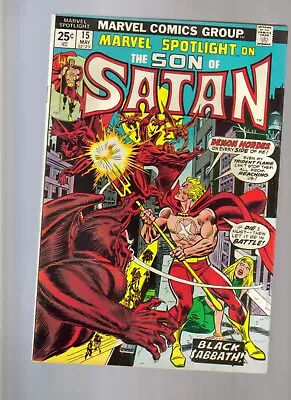 Buy Marvel Spotlight # 15  Vfn-nm Cond.  Son Of Satan   1974 Bagged & Boarded • 15.94£