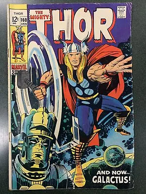 Buy Thor #160 (Marvel, 1969) Galactus Story Jack Kirby VG • 50.62£