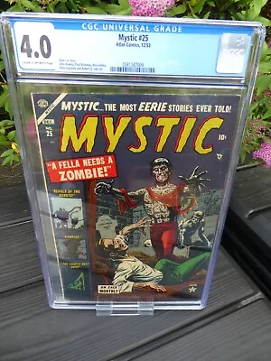 Buy MYSTIC #25 CGC 4.0 MARVEL ATLAS COMICS  1953 Cream To OFF-WHITE PAGES  • 475£