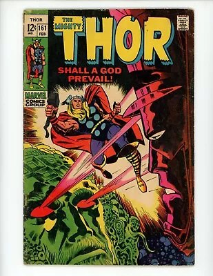 Buy Thor #161 Comic Book 1969 FN- Stan Lee Jack Kirby Marvel Comics • 20.10£