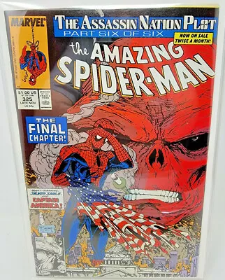 Buy Amazing Spider-man #325 Captain America & Red Skull Appear *1989* 9.0 • 12.90£