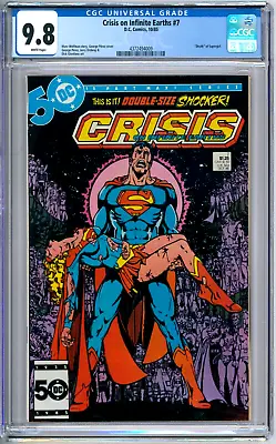 Buy Crisis On Infinite Earths 7 CGC Graded 9.8 NM/MT DC Comics 1985 • 98.94£