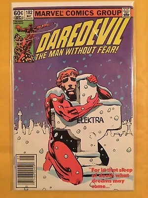 Buy DAREDEVIL #182 - Marvel (Frank Miller 1982)-  Bullseye Electra. Newsstand Ed • 8.82£