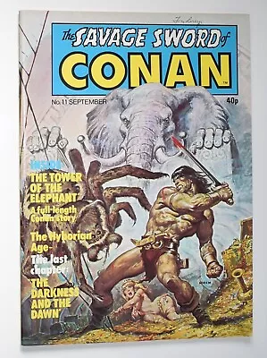 Buy THE SAVAGE SWORD OF CONAN Issue #11 Sept 1978 Marvel Comics UK VF/NM • 2.49£