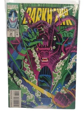 Buy Vintage MARVEL COMICS Darkhawk #34 December 1993 • 4.99£