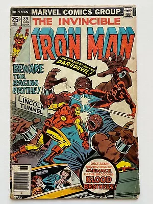 Buy Iron Man #89 (1976) Daredevil Appearance Low Grade Reader Copy GD Range • 2.36£