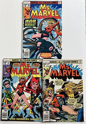 Buy Ms Marvel #16 #17 #18 - 1st App Mystique - 2 Cameos And Full - MCU  - 1978 • 140£