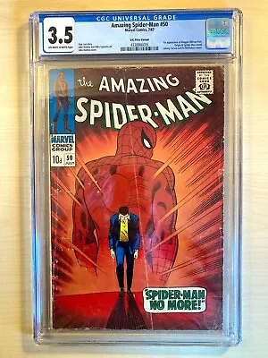 Buy Amazing Spider-man # 50 CGC 3.5 Very Good. 1967. Classic Cover. New Slab. • 483£