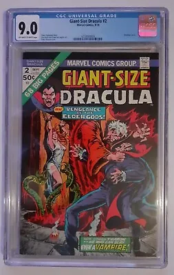 Buy Cgc 9.0. Giant Size Dracula #2 Off/white Pages 1974 Bondage Cover. Marvel Comics • 129.95£