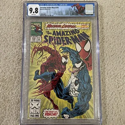 Buy Amazing Spider-Man #378 CGC NM/M 9.8 White Pages Maximum Carnage Part 3 Venom! • 87.94£