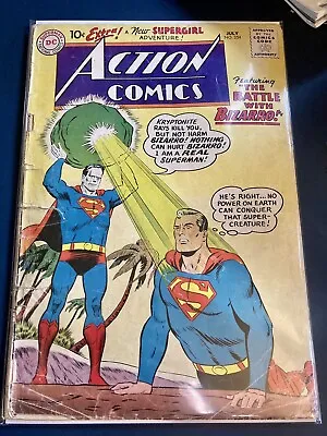 Buy Dc Action Comics Superman 1st Meet Bizaro 1959 254 Poor Condition • 55£
