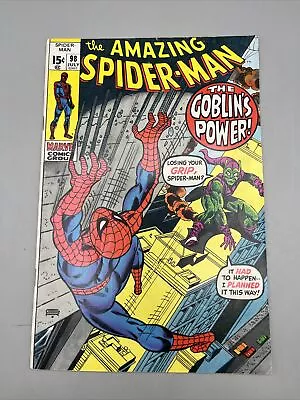 Buy Amazing Spider-Man 98, (Marvel, July 1971), Bronze Age, Green Goblin • 72.05£