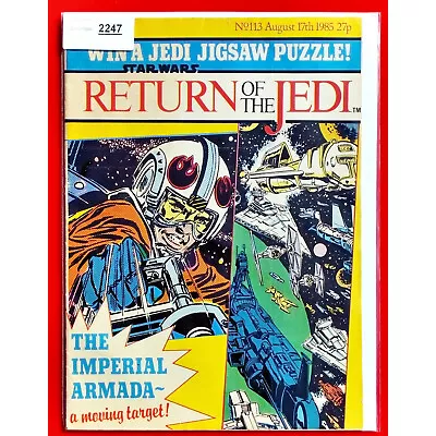 Buy Return Of The Jedi # 113  1 Star Wars Weekly Comic 17 8 85 UK 1985 (Lot 2247 . # • 8.50£