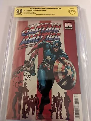 Buy United States Of Captain America #1 Carnero Incentive Dale Eaglesham CBCS 9.8 • 31.98£
