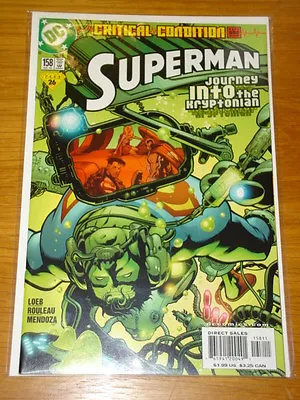 Buy Superman #158 Vol 2 Dc Comics Near Mint Condition July 2000 • 2.49£